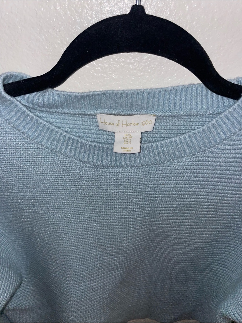 House of Harlow 1960 Powder Blue Crewneck Sweater